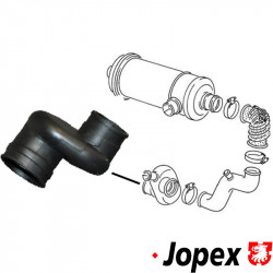 Intake hose, air filter, rubber, lower