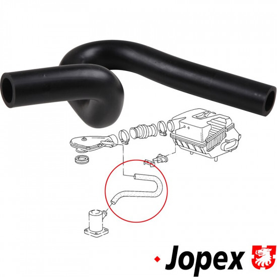 Intake hose for air filter