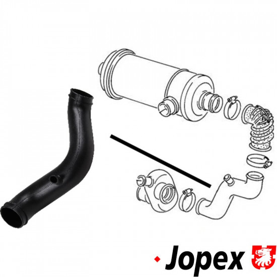 Connecting pipe, air filter