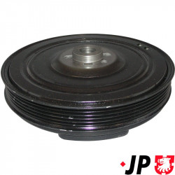 Pulley for crankshaft with damper
