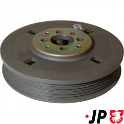 Pulley for crankshaft with damper