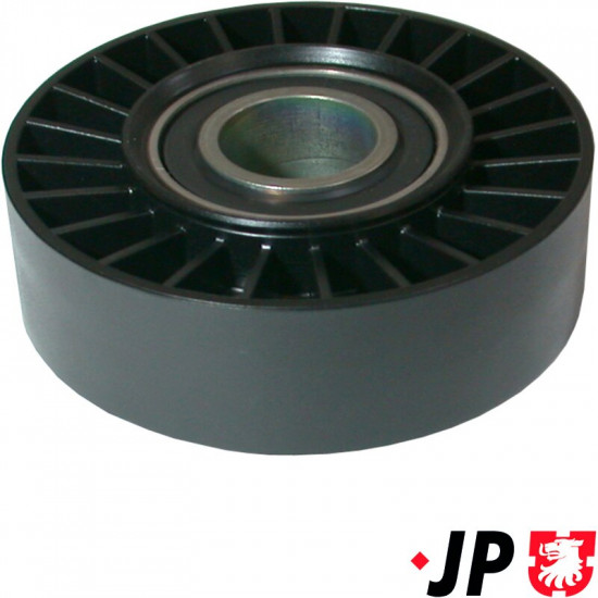 Relay roller for ribbed v-belt