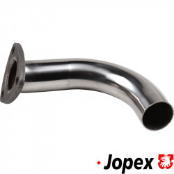 Tail pipe with mild steel flange. Made of stainless steel