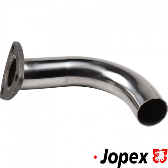 Tail pipe with mild steel flange. Made of stainless steel