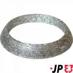 Gasket for exhaust pipe, front, wire mesh fabric