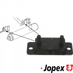 Rubber mount for exhaust, left