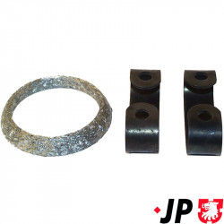 Mounting kit for exhaust pipe front