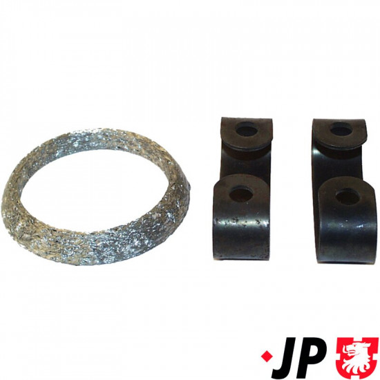 Mounting kit for exhaust pipe front