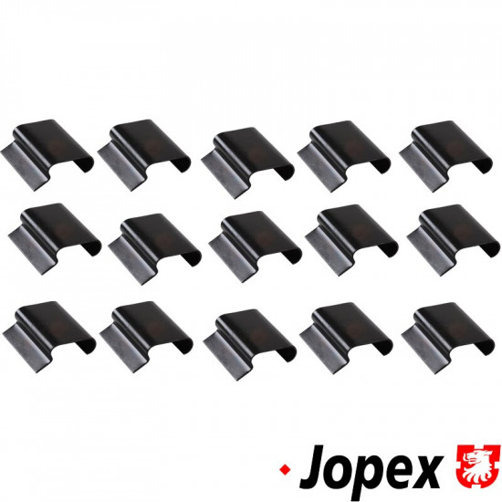 Front heater box core clips