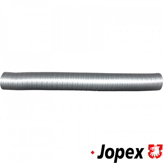 Heater hose Ø 50 mm, lenght 500 mm. The hose is covered with aluminium foil