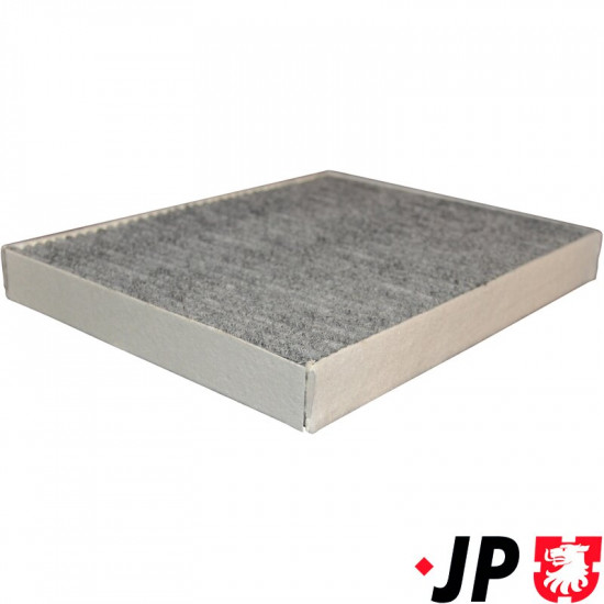 Filter, interior, activated carbon