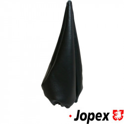 Boot for gear shift lever, immitation leather, black