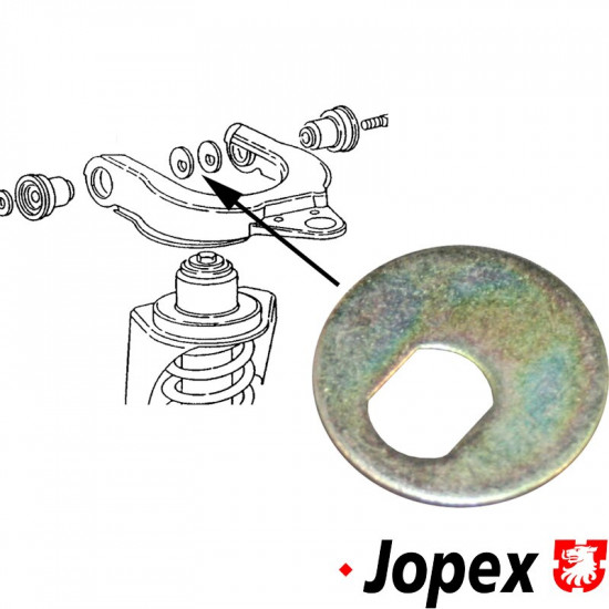 Eccentric washer for track control arm, upper, 4mm