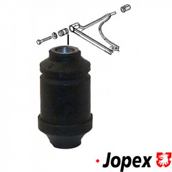 Rubber mount for wishbone, front, front