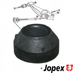 Rubber mount for wishbone, front, left/right