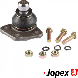 Ball joint for wishbone, 17 mm, front, left/right, with bolts & nuts