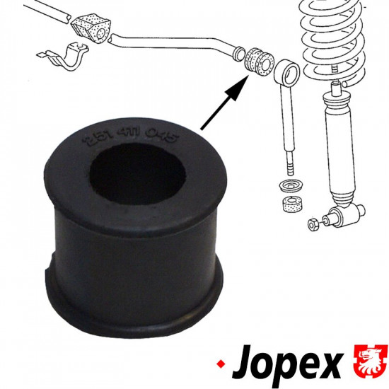 Grommet for anti roll bar, front, Ø21 mm