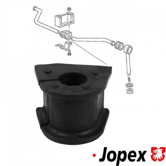 Grommet for anti roll bar, front, inner, Ø22 mm