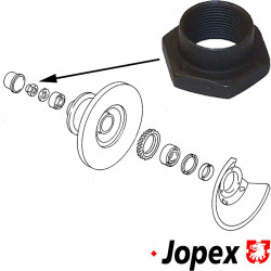 Self-locking nut for wheel hub