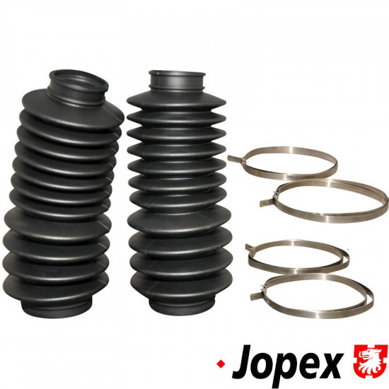 Bellow set with clamps, steering, 2 pieces