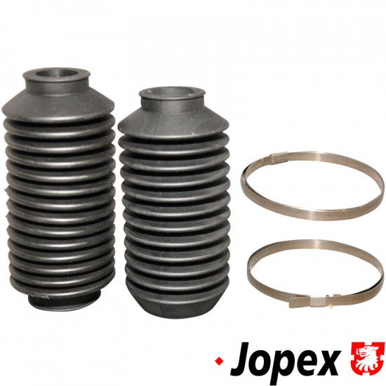 Bellow set with clamps, steering, 2 pieces