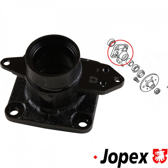 Wheel bearing housing, rear, left/right