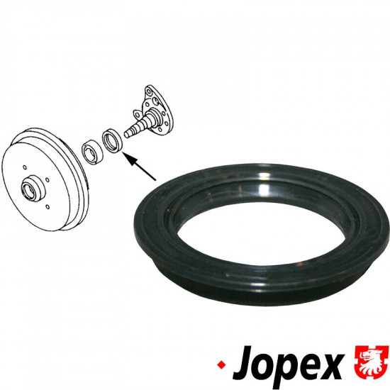 Oil seal for wheel bearing