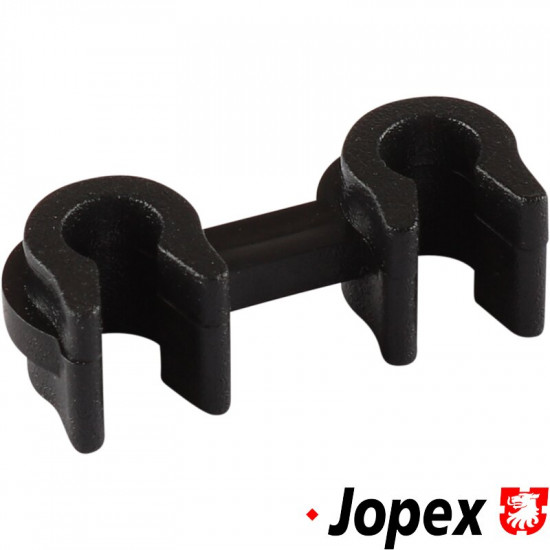 Holder for 2 brake lines