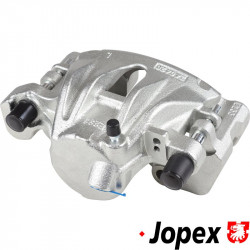 Brake caliper, with carrier, front, left, new