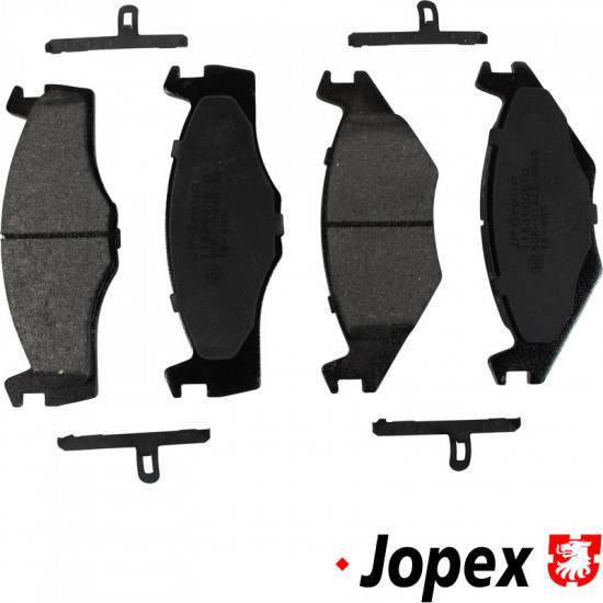 Brake pad set, front, 15.3 mm