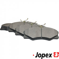 Brake pad set, front, 19.7 mm