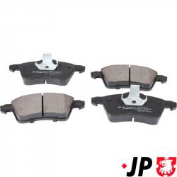 Brake pad set, front, 19.6 mm