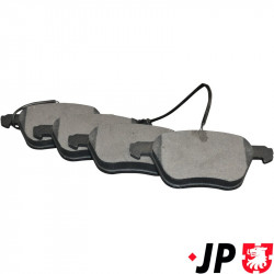 Brake pad set, front, 16" wheels, 20.1 mm