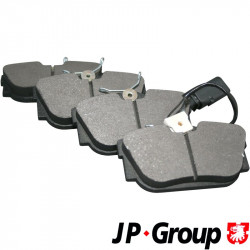 Brake pad set, rear, 16.5 mm