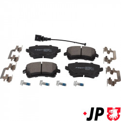 Brake pad set, rear, 17.7 mm