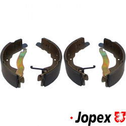 Brake shoe set with linings, rear, 250x55 mm