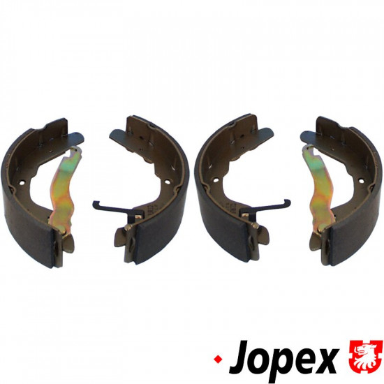 Brake shoe set with linings, rear, 250x55 mm