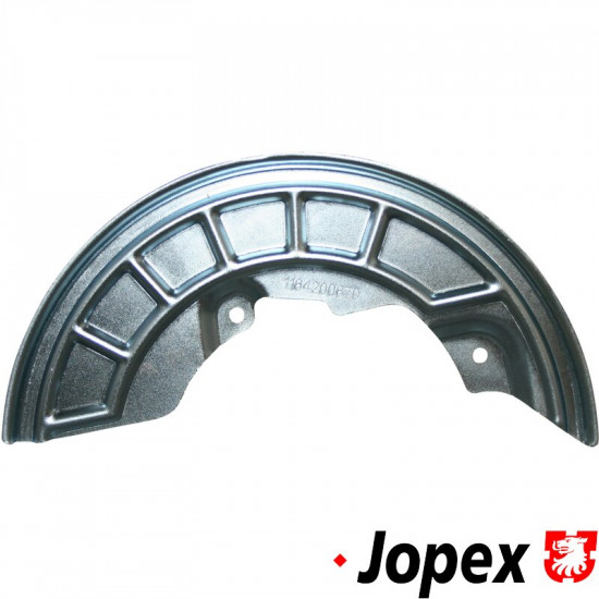 Splash shield, front, left