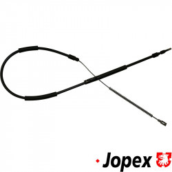 Handbrake cable, drum brake, 1416 mm, rear, left