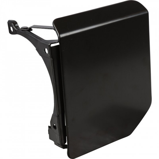 Tank flap, metal, black