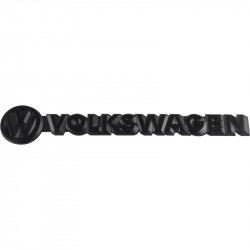Emblem "Volkswagen" with VW logo for tailgate, black
