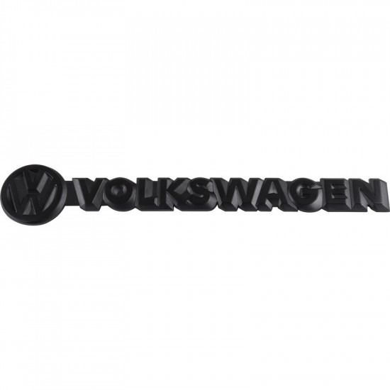Emblem "Volkswagen" with VW logo for tailgate, black