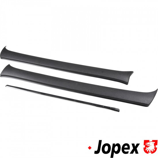 GTI spoiler set for A-pillar, black, left/right