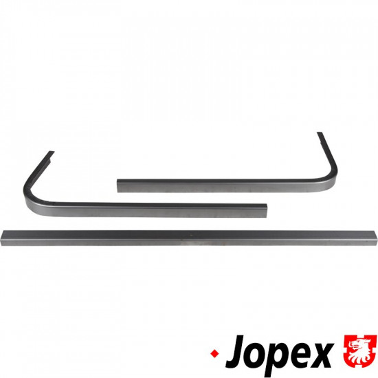 Rear side window frame repair panel set, 3 pieces, left