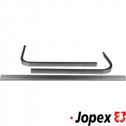 Rear side window frame repair panel set, 3 pieces, right