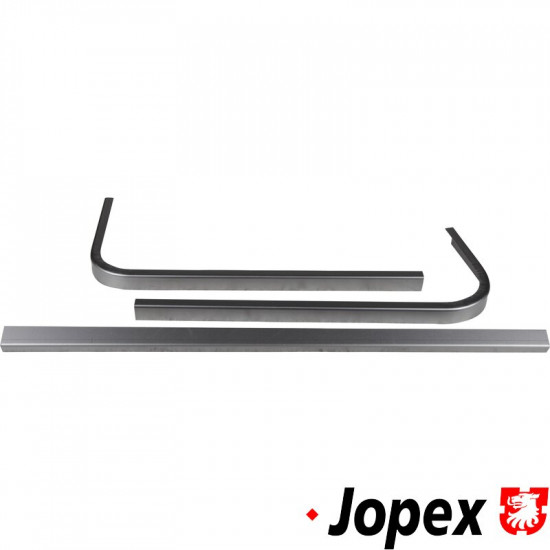 Rear side window frame repair panel set, 3 pieces, right