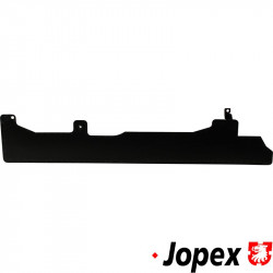 Heat shield with inside heat protection isolation material for exhausts, black