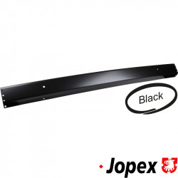 Rear bumper, heavy duty, 2.3 mm, black