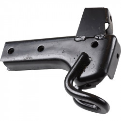 Bumper bracket with tow hook, rear, left