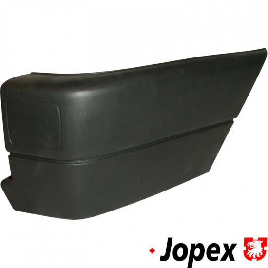 Rear bumper corner, plastic, right